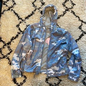 Blue Camo Windbreaker